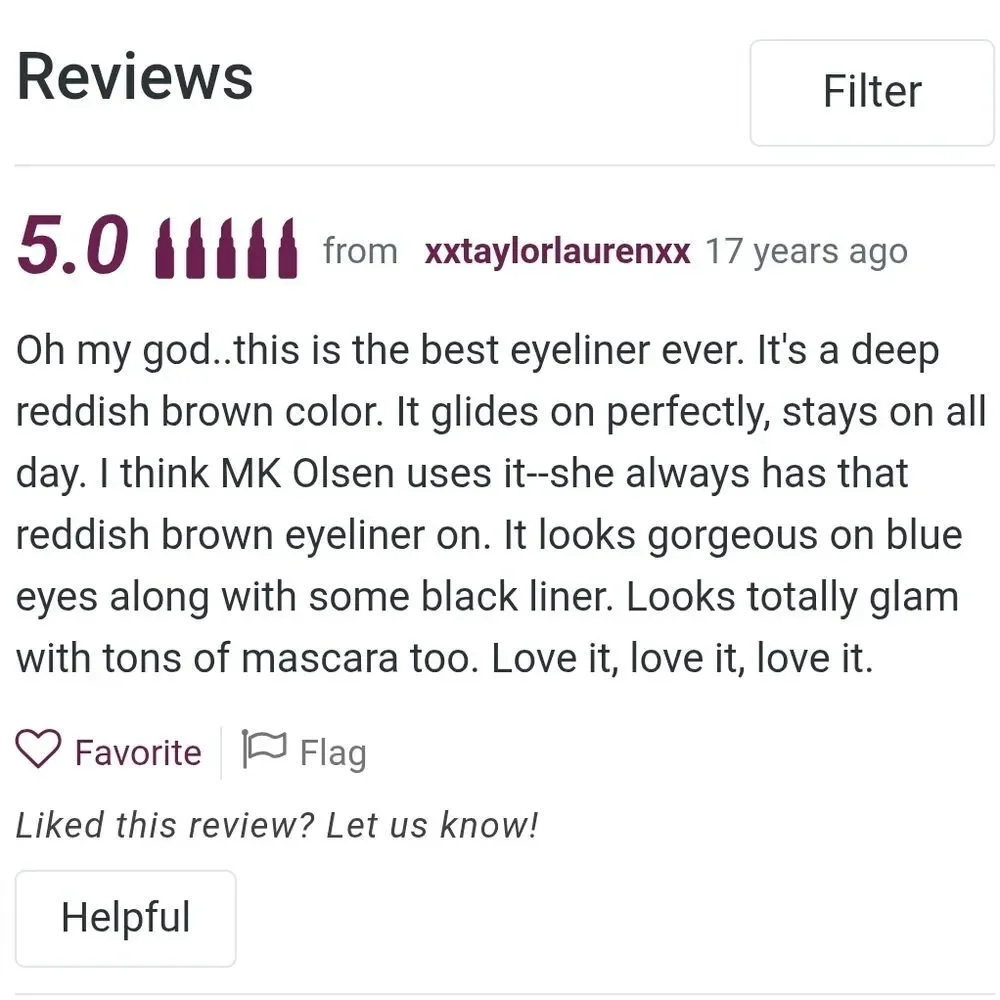 TOO FACED Foiled Metallic Eye Liner - Ruby Slippers